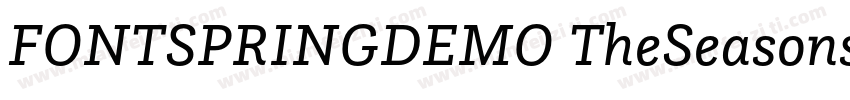 FONTSPRINGDEMO TheSeasonsLightRegul字体转换